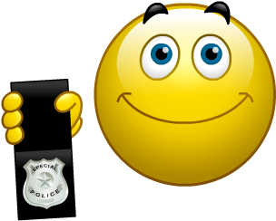 Police Smiley Icons - Police Emoticon (764x556)