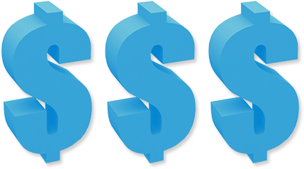 Dollar Sign Icon Blue Png For Kids - Dollar Sign (480x350)