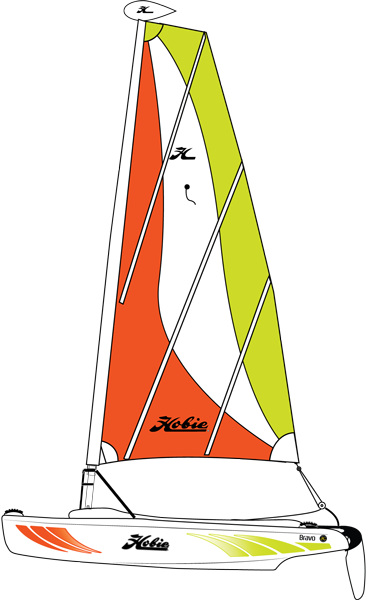 Hobie Bravo Sailboat - Hobie Bravo Sail (366x600)