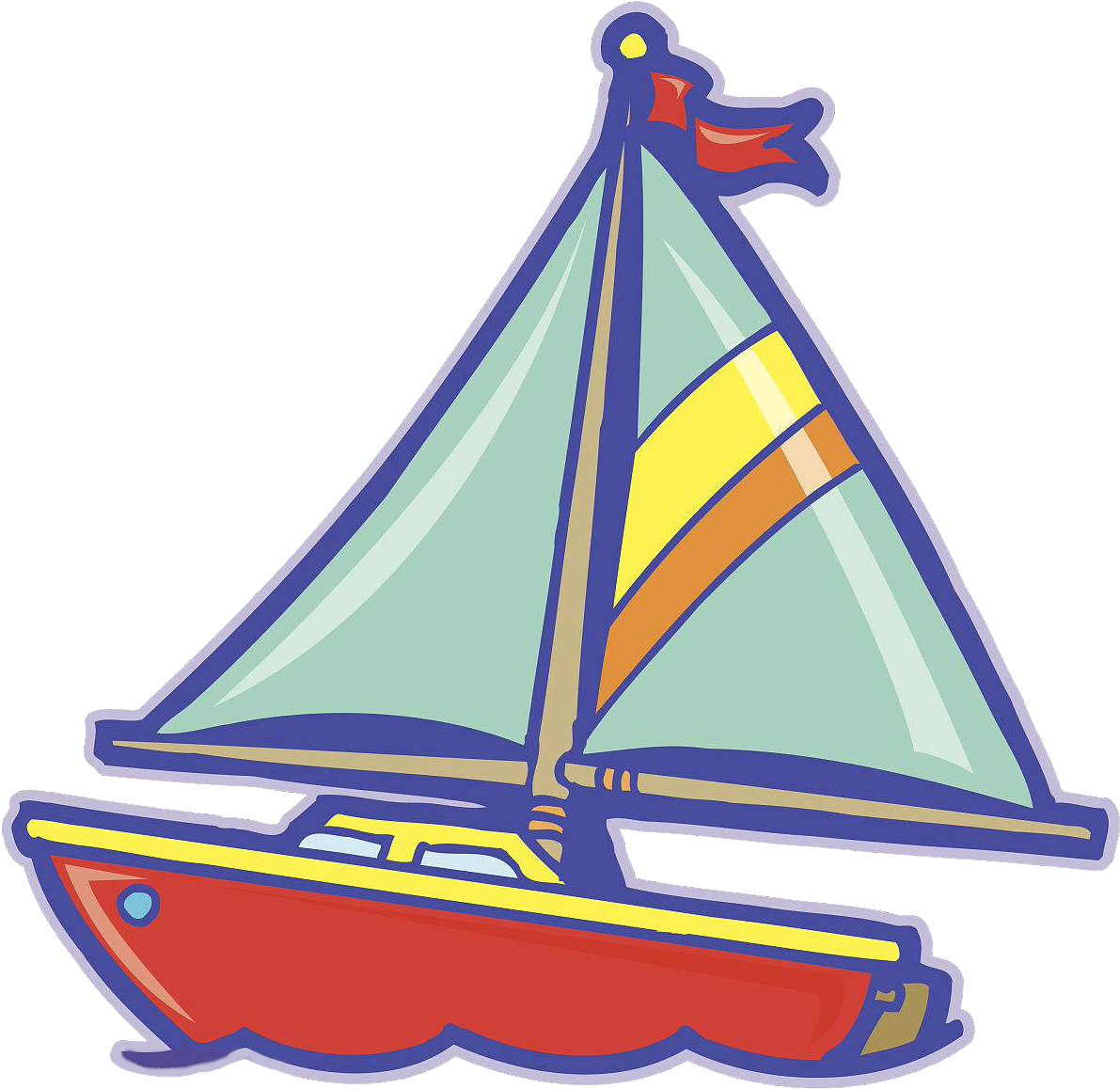 Sailboat Sailing Ship Cartoon - Cartoon Sailing Boat (1200x1162)