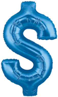 Colmbie - 40" Megaloon Dollar Sign Red - Mylar Balloons Foil (400x400)