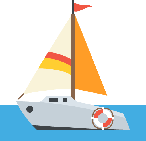 Sailboat Emoji - Barco Emoji (512x512)