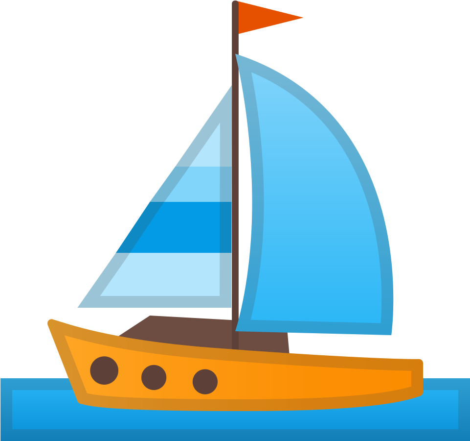 Sailboat Icon - Bateau Emoji (1024x1024)