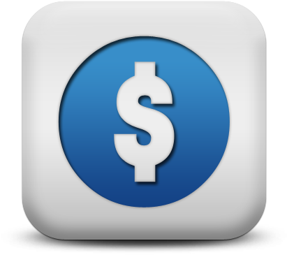 Blue And White Square Icon (412x412)