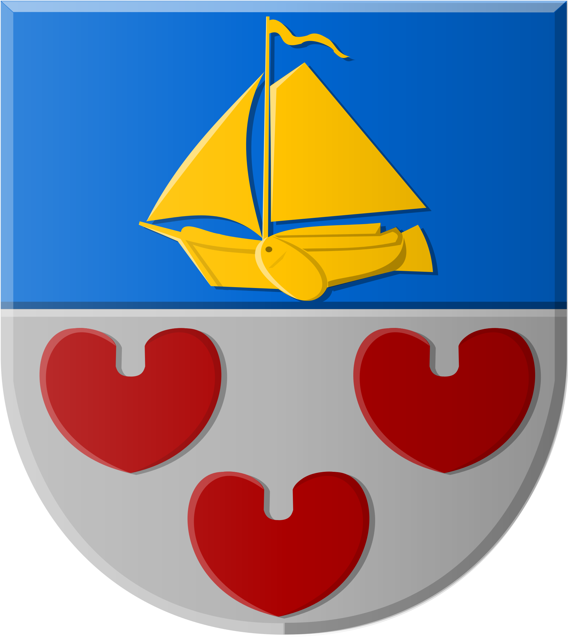 Cartoon Sailboat 21, Buy Clip Art - Coat Of Arms (2000x2235)