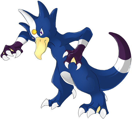 Drawn - Draw Pokemon Golduck (556x502)