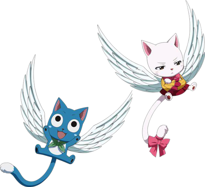 Cats - Happy Fairy Tail (669x598)
