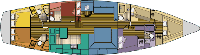 Three Moon Sailboat Charters In The Caribbean - Cartoon (709x202)