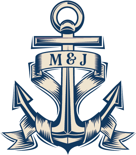 #holyshipmcmurrays - Black And White Anchor Tattoos (440x524)