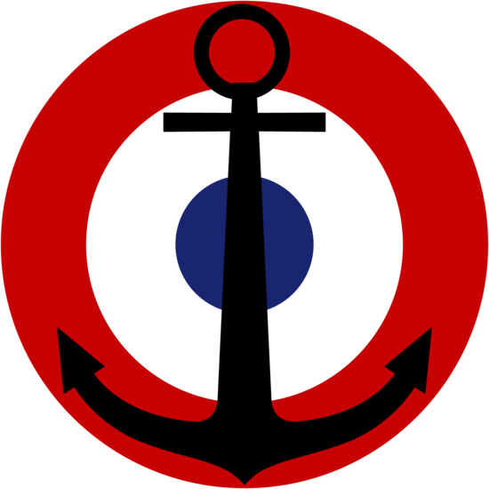 海軍 国籍マーク フランス France {・roundel,flag, - French Naval Aviation Logo (550x550)