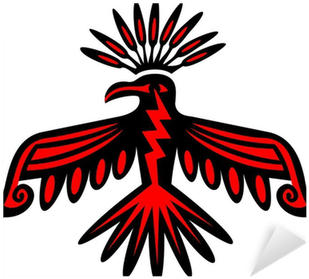 Native American Symbol Sticker • Pixers® • We Live - Native American Thunderbird Bird (400x400)