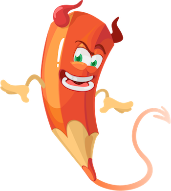 Cartoon Pencil Sticker Vol 01 Messages Sticker-3 - Illustration (350x390)