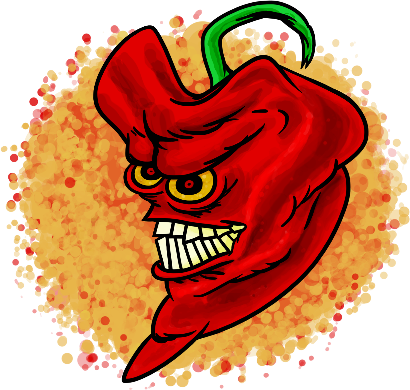 Evil Chili Pepper By Knotnore Evil Chili Pepper By - Cartoon (1700x1700)