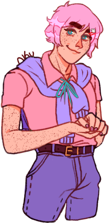 @amelval 's 2p England) In Dream Daddy Like Style - Woman With Rolling Pin Cartoon (488x750)