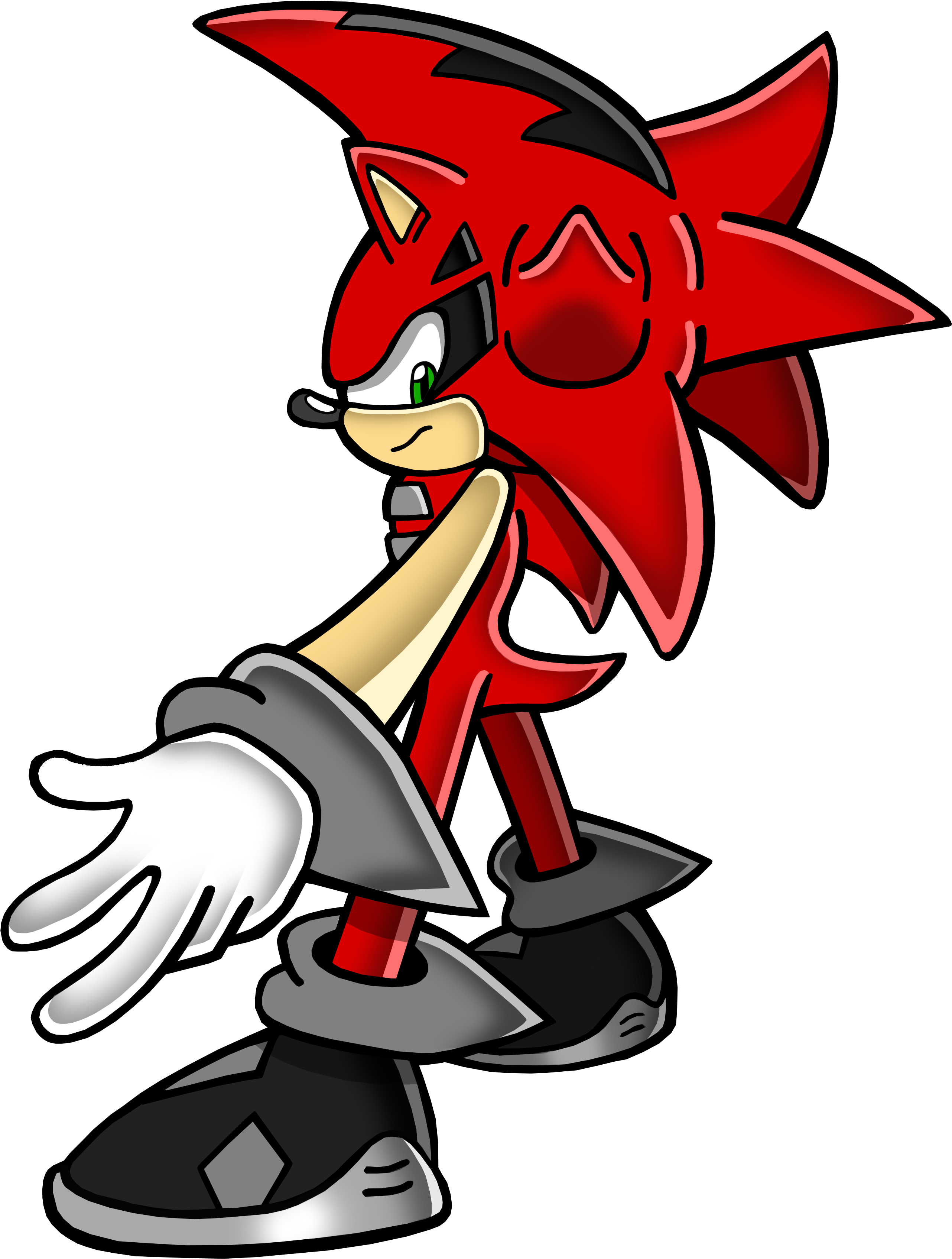 Moderator Of The Chaos Emeralds By Piplup Fan - Bedlam The Hedgehog (2636x3450)