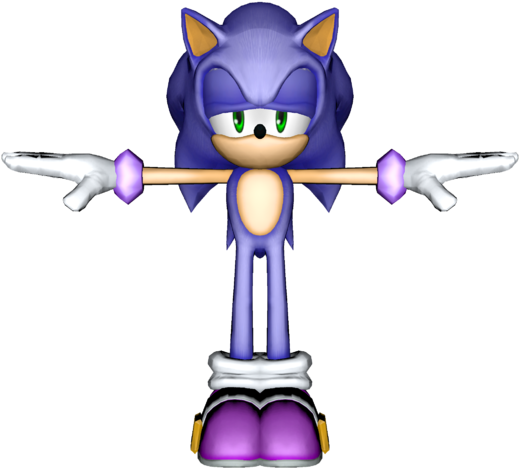 Smash Bros Wii U Sonic Alt Costume Model 1 - Super Smash Bros. For Nintendo 3ds And Wii U (522x480)