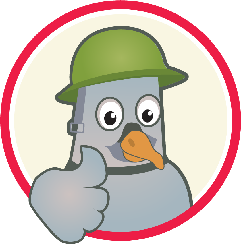 Fantastical Coloring Page Of A Bird Coloring Sheets - Pigeon With Thumbs Up (862x863)