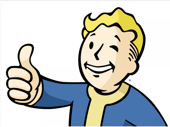 Fallout Clipart Vualt - Vault Boy Thumbs Up (1000x1000)