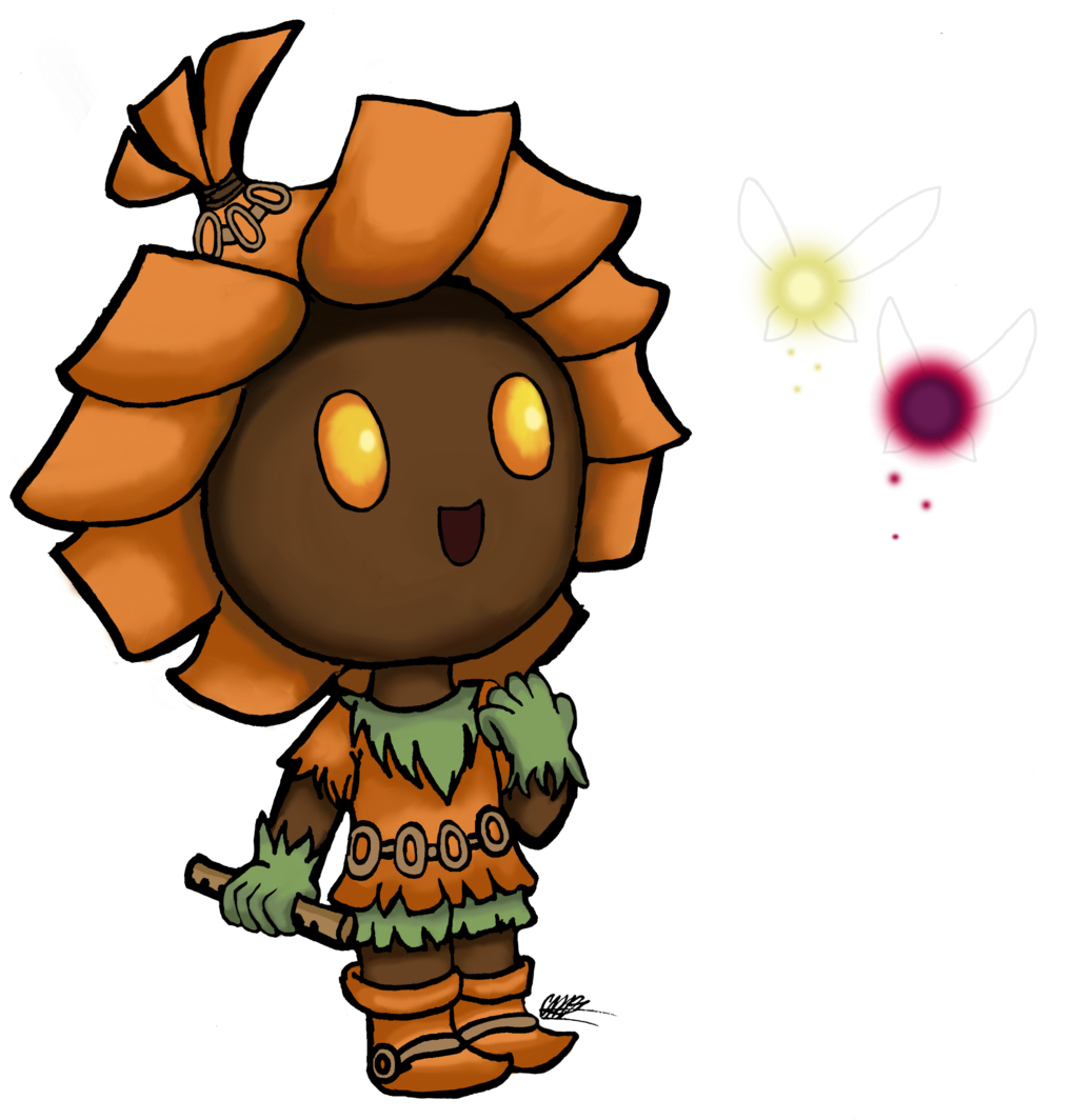 Skull Kid With Tatl And Tael By Kittycatvaati - Cartoon (1024x1076)