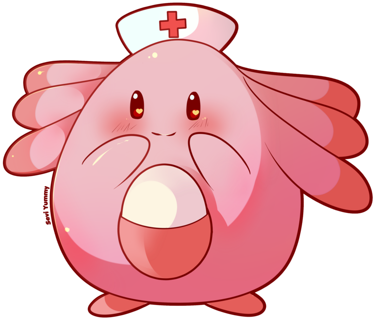 Chibi Chansey By Seviyummy - Digital Art (800x800)