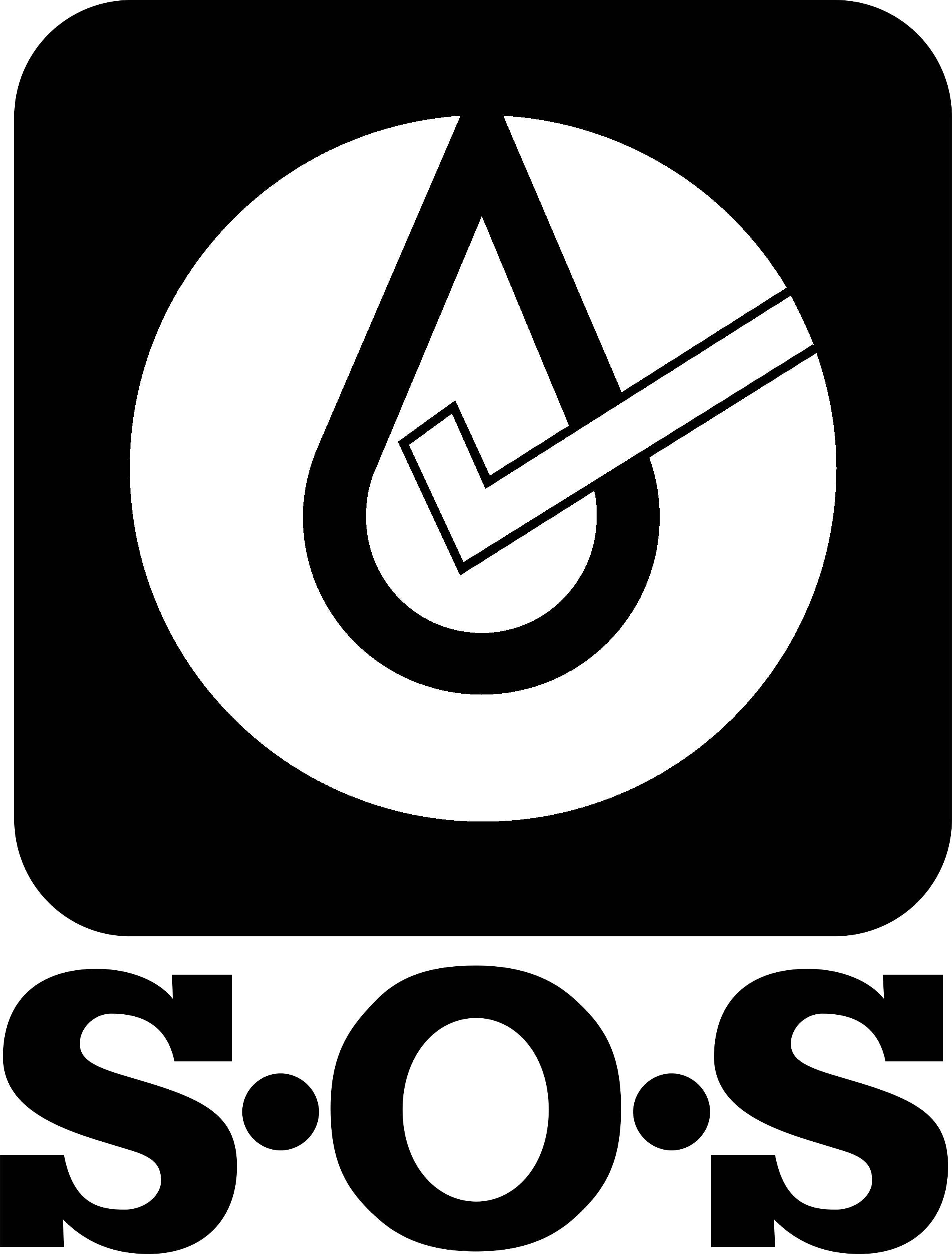 Caterpillar Sos Logo Black And White - Sos (2400x3160)