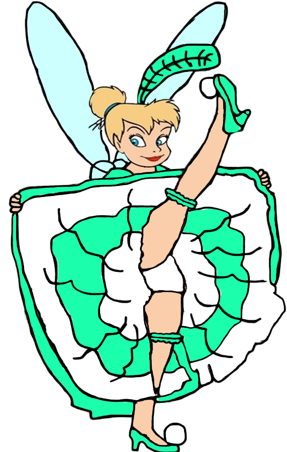 Tinkerbell Doing The Can-can By Darthranner83 - Digital Art (647x900)