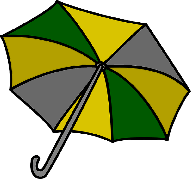 Outline, Umbrella, Drawing, Beach, Sun, Cartoon, Tools - Umbrella Clip Art (800x750)