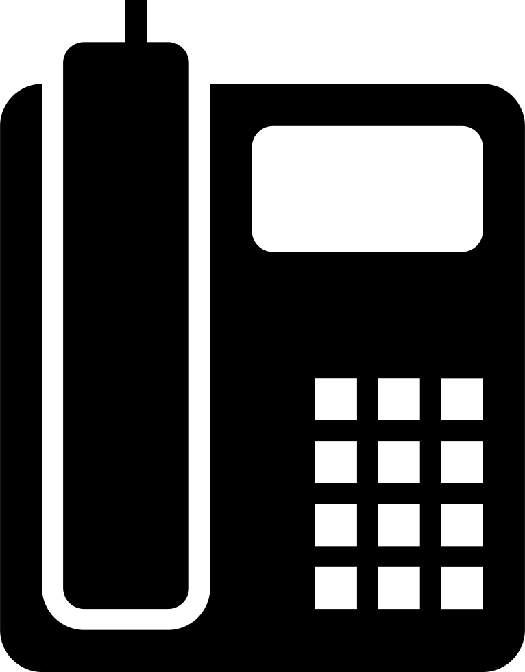 Other Phone Fax Icon Images - Office Phone Icon Png (766x980)