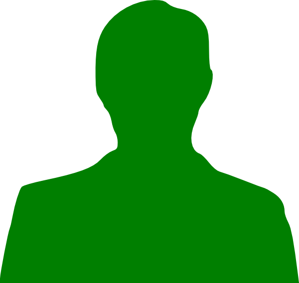 How To Set Use Green Man Silhouette Icon Png - Green Man Png (600x568)