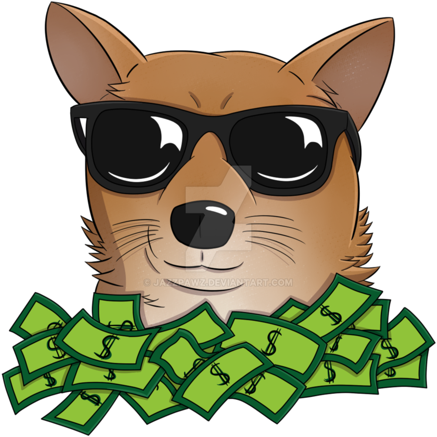 Money Doge Twitch Emote By Jazzpawz - Emotes Corgi (894x894)