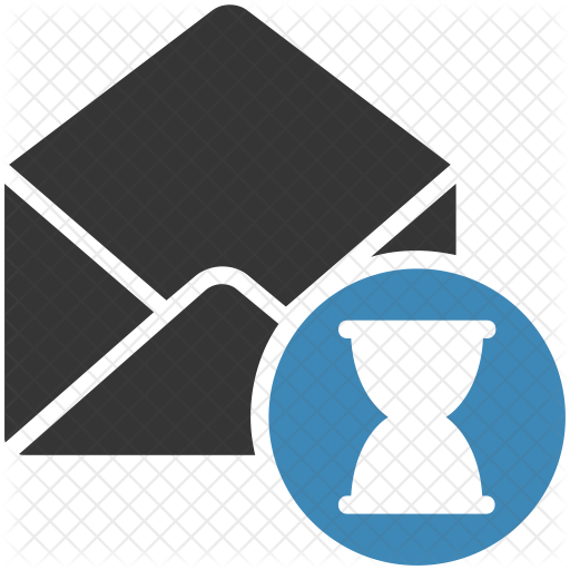 Waiting Mail Icon - Attach Email Icon (512x512)