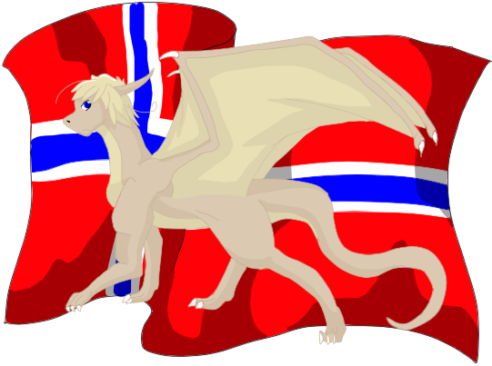 Norway Dragon By Icy-marth - Stallion (541x403)