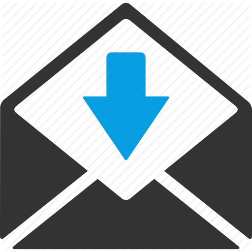 Accepted Document, Affirmed, Approved, Received, Recognized - Incoming Mail Icon Png (512x512)