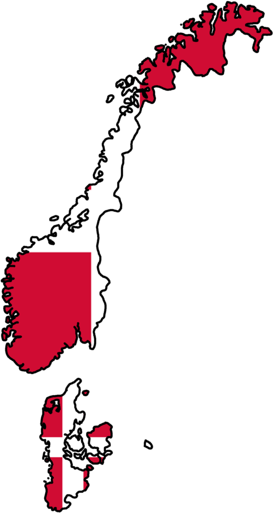 Greater Denmark Flag Map By Generalhelghast - Greater Denmark Map (704x1135)