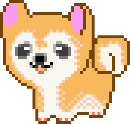 Doge - Pixel Art Shiba Inu (440x420)