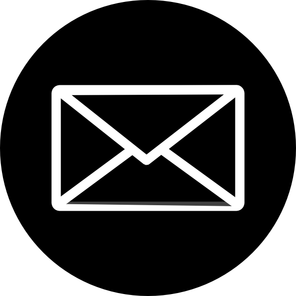 Email, Envelope, Letter, Mail, Send, Sent Icon - Email Icon Png Black (600x600)