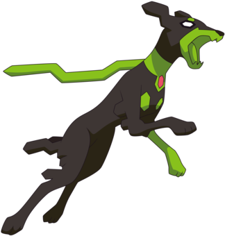 Zygarde 10 Dog By Alexalan On Deviantart - Pokemon Visual Companion Second Edition Strategy Guide (400x386)