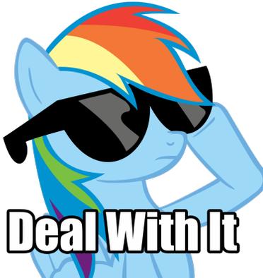 Maxime [cdo Of $doge] - Rainbow Dash Sunglasses (400x400)
