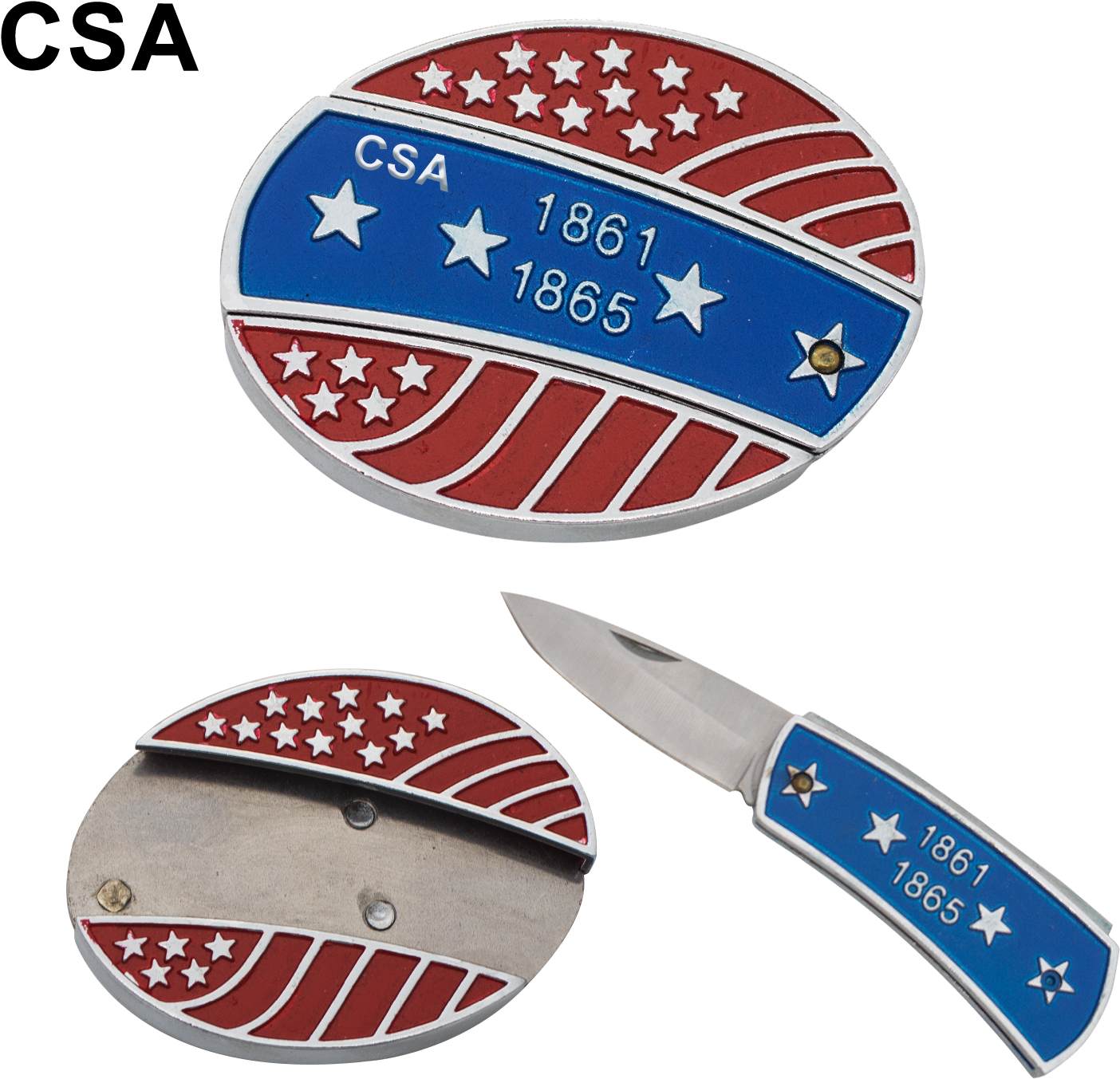 Tiger Tactical Csa Confederate Stars And Stripes Hidden - Stripes Hidden Knife Belt Buckle (1500x1500)
