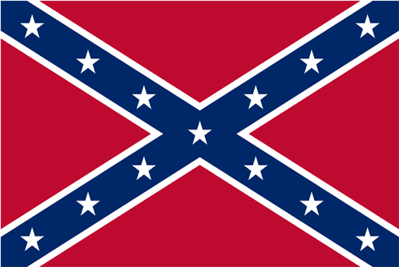 Confederate - Confederate Flag Clip Art (600x600)