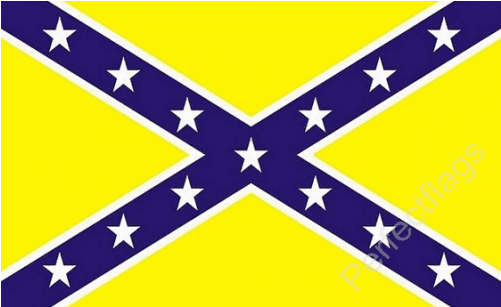 Rebel Yellow Flag - Pink And Purple Flag (500x500)