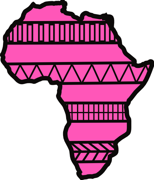 Africa Clipart Pink (510x598)