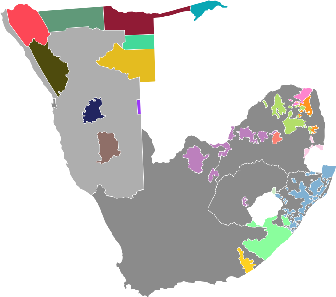 Map Of South Africa And South West Africa - South Africa Map (700x617)