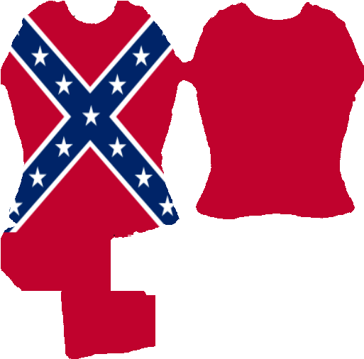 45kib, 512x512, Sl Confederate Flag T-shirt - Confederate Flag With Stripes (512x512)