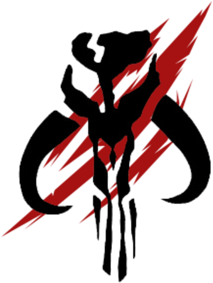 "here's Why You Can't Exterminate Us, Aruetii - Star Wars Bounty Hunter Logo (600x700)