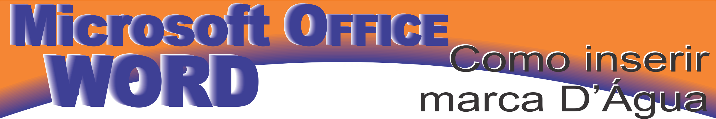 Como Inserir Marca D Agua - Graphic Design (2440x406)