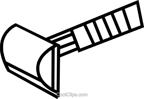 Razor Royalty Free Vector Clip Art Illustration - Line Art (480x332)