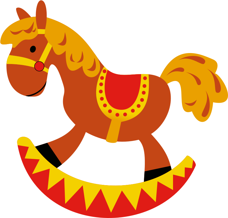 Free Rocking Horse Clip Art - Rocking Horse Images Clipart (800x765)
