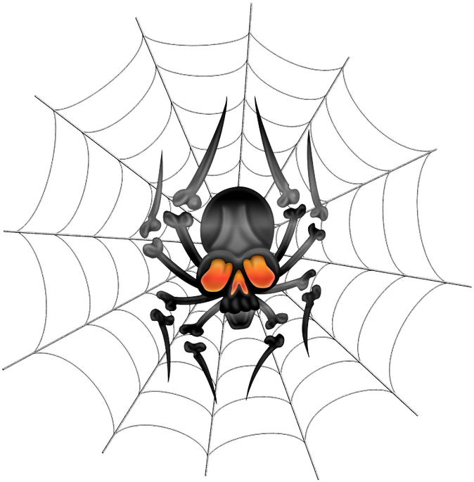 Widow Spiders Spider Web Clip Art - Spider (700x699)