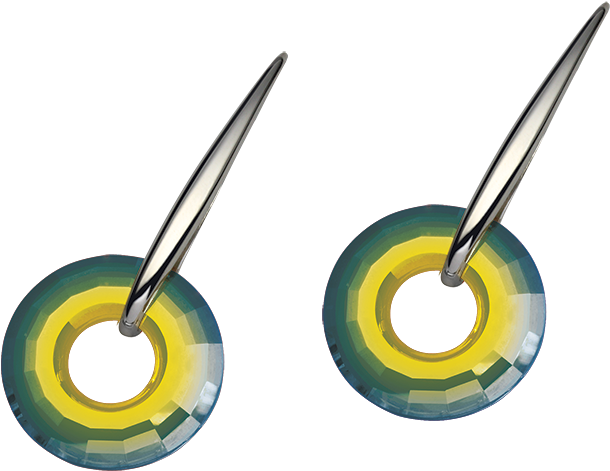 Earringsilver 925/000 Rhodium Platedswarovski Crystal - Earrings (800x800)